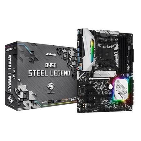 ASRock B450 Steel Legend AMD Socket AM4 ATX HDMI/DisplayPort M.2